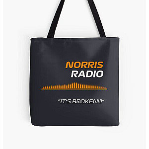 Its broken - Lando Norris F1 Radio All Over Print Tote Bag RB1210
