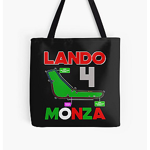 Lando Norris formula one F1 driver Monza Circuit 2023 Fan Art, besties Lando Norris, George Russell, Charles Leclerc All Over Print Tote Bag RB1210