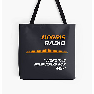 Fireworks - Lando Norris F1 Radio All Over Print Tote Bag RB1210