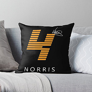 F1 Lando Norris Shirt Design (Black)| Perfect Gift Throw Pillow RB1210