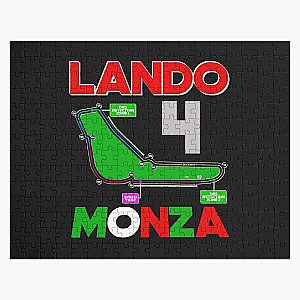 Lando Norris formula one F1 driver Monza Circuit 2023 Fan Art, besties Lando Norris, George Russell, Charles Leclerc Jigsaw Puzzle RB1210