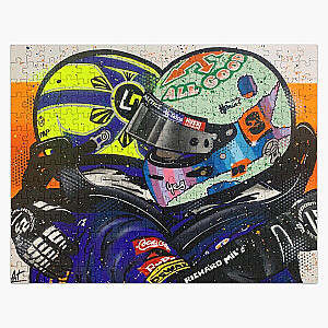 McLaren, Monza 2021, Lando Norris &amp; Daniel Ricciardo - Graffiti Paiting by DRAutoArt Jigsaw Puzzle RB1210