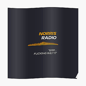 Wet - Lando Norris F1 Radio Poster RB1210